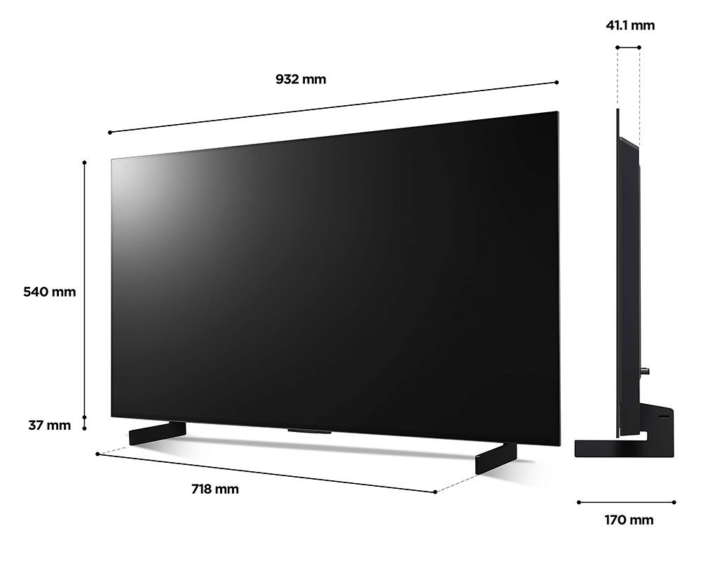 LG OLED42C24LA 42" Smart 4K Ultra HD HDR OLED TV - smartappliancesuk