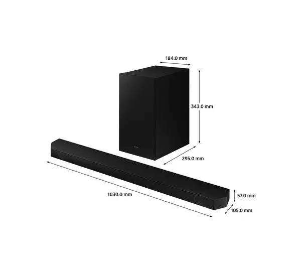SAMSUNG HW-Q60B/XU 3.1 Wireless Sound Bar with Dolby Atmos & DTS Virtual - smartappliancesuk