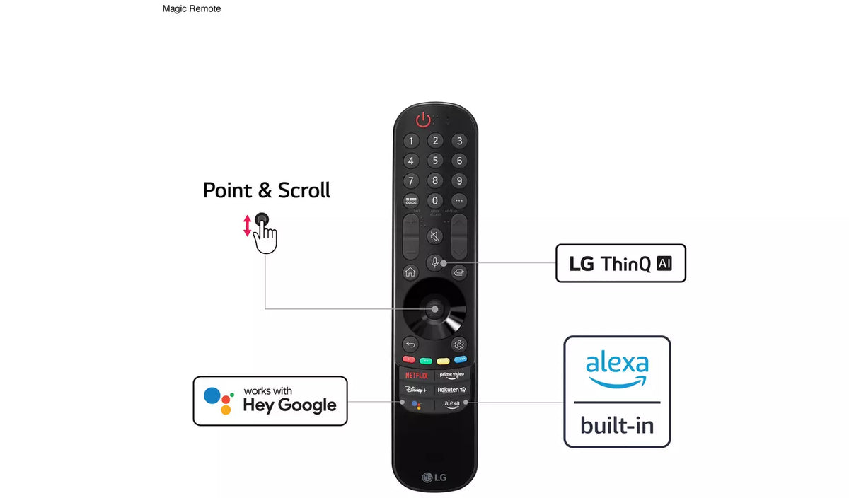 LG OLED48A26LA 48" Smart 4K Ultra HD HDR OLED TV with Google Assistant & Amazon Alexa - smartappliancesuk