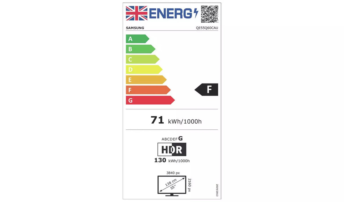 Samsung 55" QE55Q60CAUXXU Smart 4K UHD HDR QLED TV - smartappliancesuk