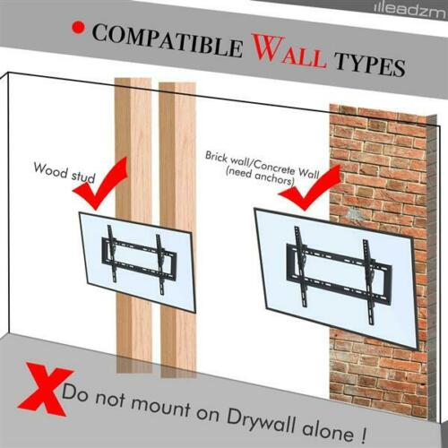Universal Flat TV Wall Mount - Full Mounting kit - For Tvs 32-75" - smartappliancesuk