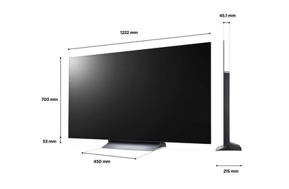 LG OLED55C24LA 55" Smart 4K Ultra HD HDR OLED TV with Google Assistant & Amazon Alexa - smartappliancesuk
