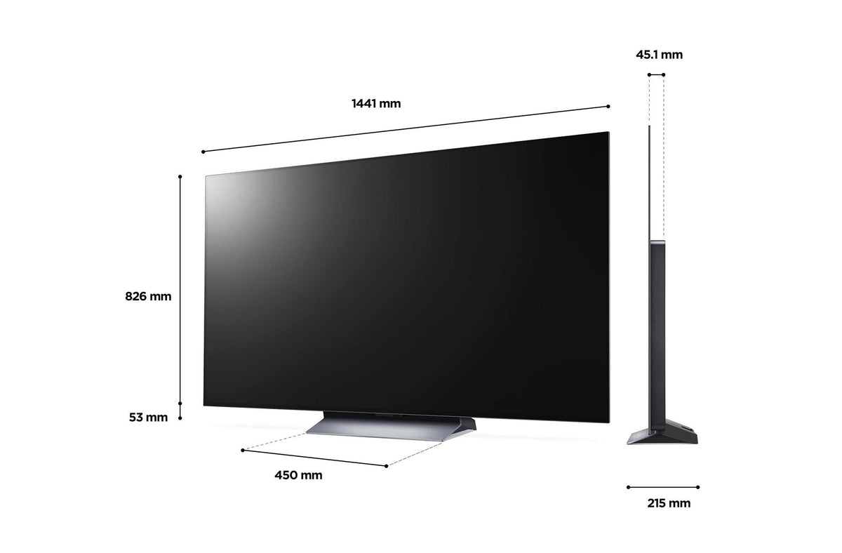 LG OLED65C24LA 65" Smart 4K Ultra HD HDR OLED TV with Google Assistant & Amazon Alexa - smartappliancesuk