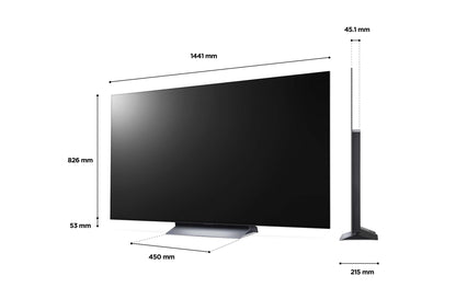 LG OLED65C24LA 65" Smart 4K Ultra HD HDR OLED TV with Google Assistant & Amazon Alexa - smartappliancesuk