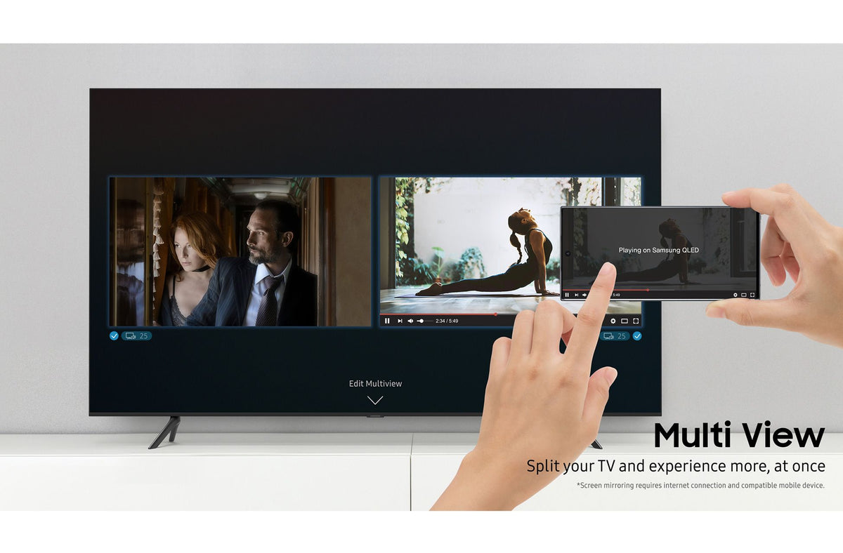 SAMSUNG QE55Q60BAUXXU 55" Smart 4K Ultra HD HDR QLED TV with Bixby, Alexa & Google Assistant - smartappliancesuk