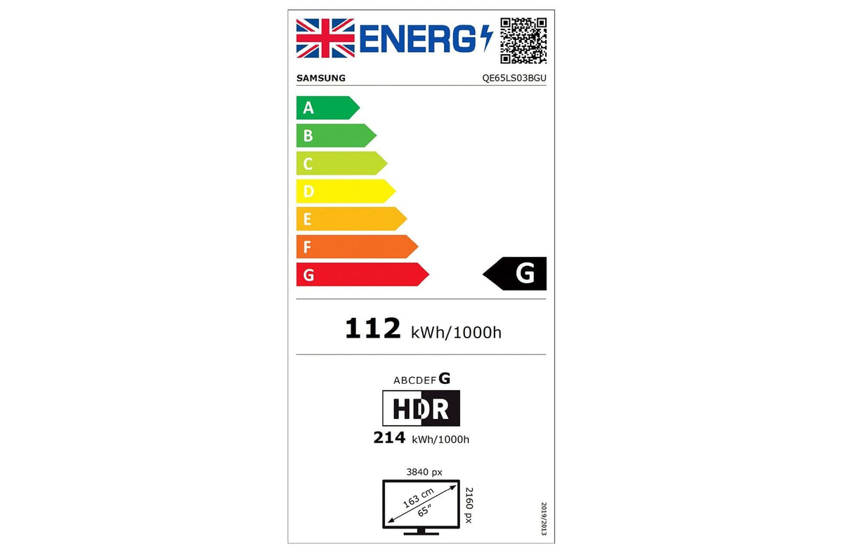 Samsung QE65LS03BG 65" The Frame Art Mode QLED 4K HDR Smart TV - smartappliancesuk