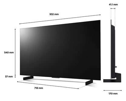 LG OLED42C24LA 42" Smart 4K Ultra HD HDR OLED TV - smartappliancesuk